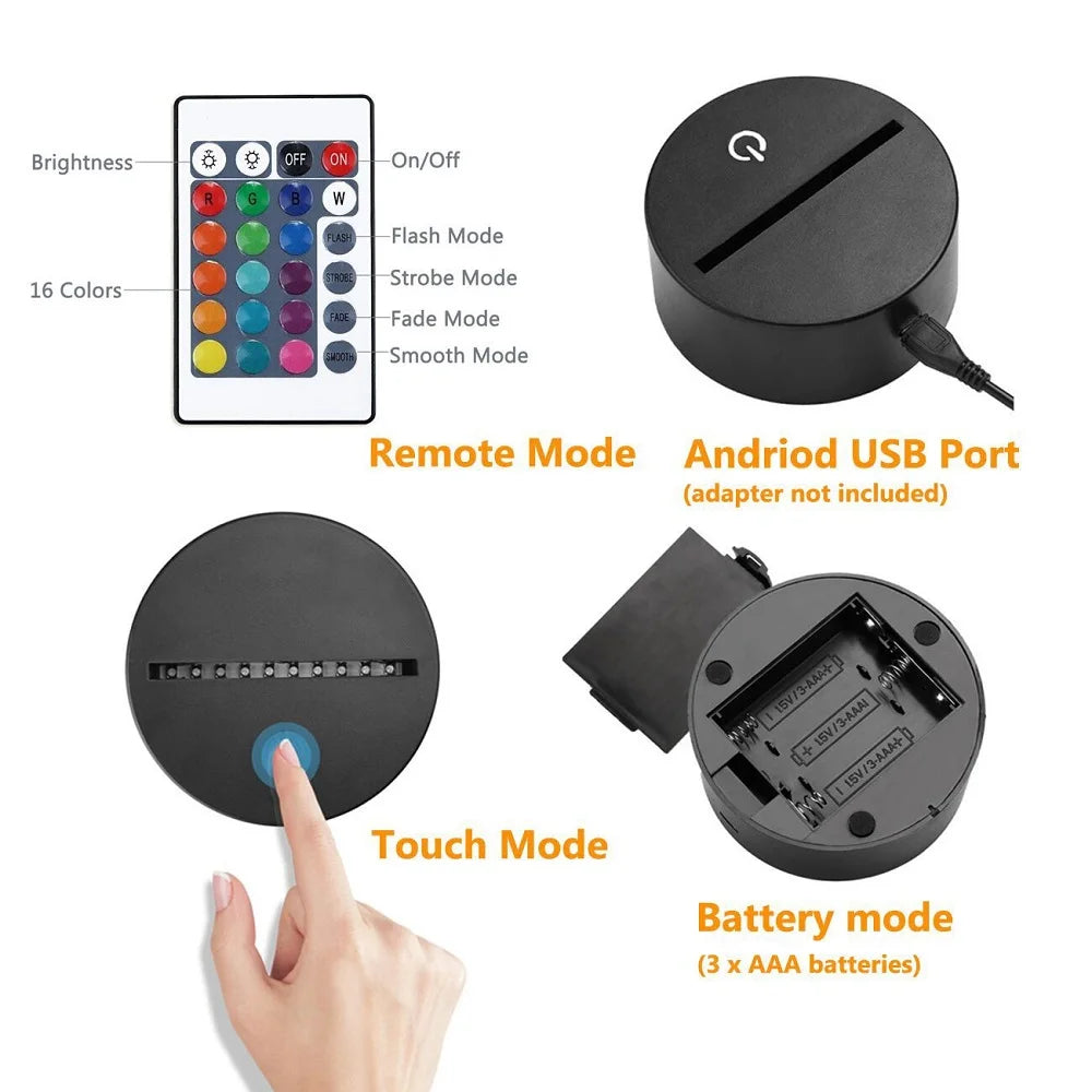 Veilleuse 3D Lionel Messi